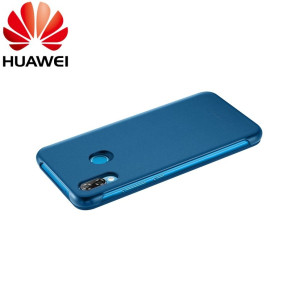 Луксозен кожен калъф тефтер SMART VIEW FLIP COVER оригинален за Huawei P20 Lite ANE-LX1 син сапфир